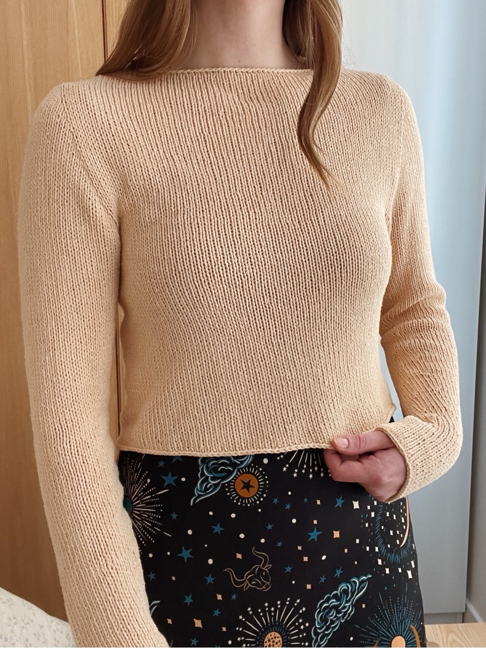 Handknitted Pure Silk Blouse